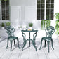 3 Pieces Patio Bistro Table and Chairs Antique Green