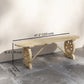 2-Person Outdoor Bench, Wood Garden Bench with Wagon Wheel Legs, Slatted Seat for Patio, Park, Backyard, Natural Wood