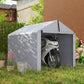 7' x 5' Portable Shed, Waterproof Bike Tent with Roll-up Zipper Door and Galvanized Metal Frame for Bike