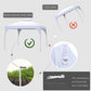 10' x 10' White Pop-Up Party Tent with 2-Tier Vented Roof