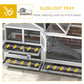 65" Wooden Rabbit Hutch, Pet Playpen with Openable Roof, Storage Box, for Rabbits and Small Animals, Grey