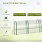 13' x 3' x 2.5' Portable Mini Tunnel Greenhouse with 4 Zipped Doors, Easy Assembly, Clear