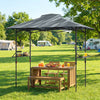 5' x 8.5' Pop-Up Grill Gazebo with Shelves and Carry Bag