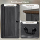 Farmhouse Sideboard with Charging Station, 58" Buffet Cabinet, Kitchen Storage Cabinet with 4 Drawers, 2 Doors, Black