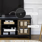 TV Stand for TVs up to 55 Inches, TV Cabinet with Adjustable Shelves and Cable Holes, TV Bench for Living Room, Black
