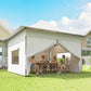 12 x 12 ft Pop Up Canopy Tent with Peak Top, UPF50+ 420D Outdoor Instant Canopy Shelter with Side Pockets, Silver
