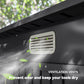 8 x 4FT Galvanized Garden Storage Shed, Metal Outdoor Shed with Double Doors and 2 Vents, Grey
