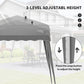 8' x 8' Pop Up Canopy, Outdoor Foldable Tent, Portable Canopy Tent with Carrying Bag for Camping, Party, Picnic, Grey