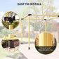 8PCS Pergola Kit, Pergola Brackets with 3-Way & 4-Way Corner Brackets for 4"x4" (Actual 3.6"x3.6") Lumber