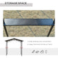 8' x 5' Hardtop Grill Gazebo Aluminium BBQ Canopy Gazebo Outdoor Canopy with Side Shelves