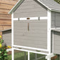 Wooden Chicken Coop with Nesting Boxes, Run, Doors, Tray, Ramp for 4-6 Chickens