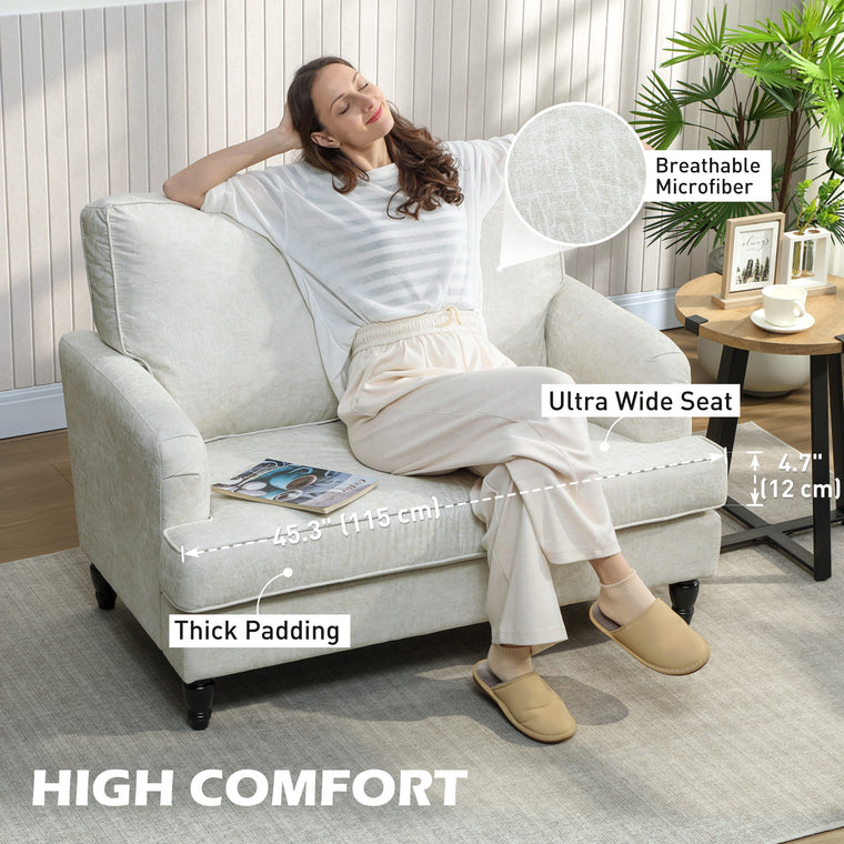 Leathaire Accent Armchair with Turned Legs