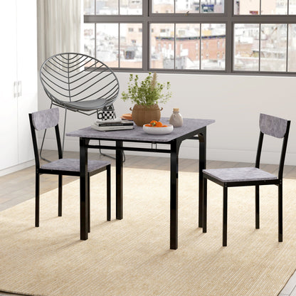 Drop-Leaf Dining Table Set for 2 - Natural