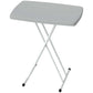 Portable Patio Side Table, Height Adjustable Outdoor Side Table, Folding Balcony Table with Metal Frame, Dark Grey