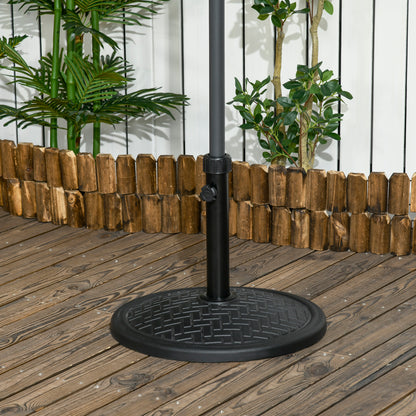 31 lb Black Concrete Round Umbrella Base