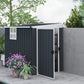 Outdoor Storage Shed, Metal Garden Shed with Window, 2 Vents and Lockable Door for Backyard, Garden, Patio
