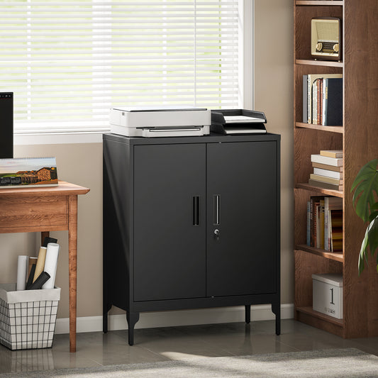Locking Storage Filing Cabinet with Doors