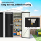 6.5' x 4' Outdoor Storage Shed, Metal Garden Shed with Lockable Double Doors, 4 Vents, Dark Grey