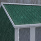 Metal Garden Storage Shed, Outdoor Tool Storage House with Lockable Door, Vents, Sloped Roof, Light Grey