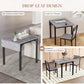 Foldable Dining Table Set for 2, Drop-Leaf Kitchen Table with 2 Chairs for Apartments and Studios, Natural