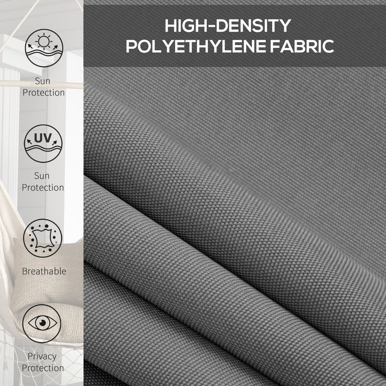 Light Grey Cordless Patio Door Blinds, Roll-Up Roller Shade