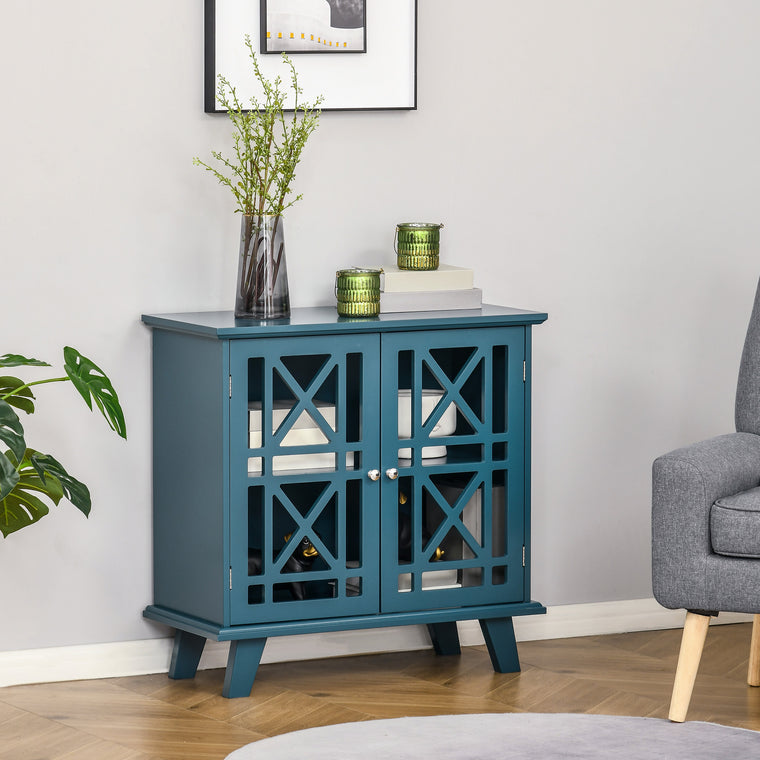 Fretwork Door Storage Cabinet Sideboard