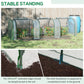 10' x 3' x 2.5' Portable Mini Tunnel Greenhouse with 3 Zipped Doors, Easy Assembly, Clear