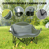 Double Camping Chair with Cup Holders, 551 lbs Capacity