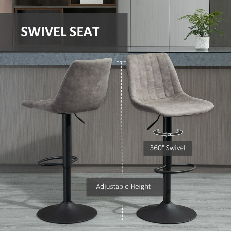 Adjustable Swivel Bar Stools Set of 2
