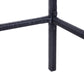 3 Piece Patio Bar Set Wicker Rattan Garden Bistro Set Barstool and Table for Patio Backyard Balcony Poolside, Black