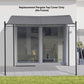 Pergola Canopy Replacement, Pergola Shade Cover for 10' x 10' Pergola ( 84C-038 Series), Dark Grey