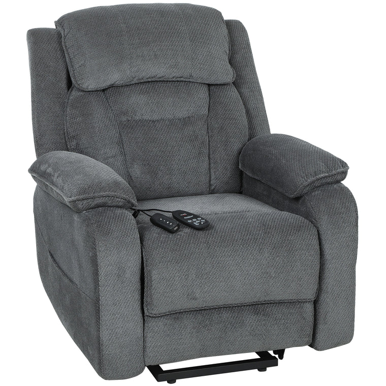 Power recliner in lifted standing-assist position