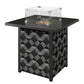 28-Inch Propane Fire Pit Table with Wind Guard