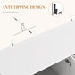 Modern Kitchen Storage Cabinet, Sideboard Buffet Cabinet with Adjustable Shelves for Kitchen Hallway, White