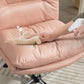 Armless Office Chair, Criss Cross Chair with Adjustable Height & Tilt Function for Home Office, Study, Pink