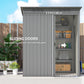 5.2' x 3.5' Outdoor Storage Shed, Easy to Assemble Metal Garden Shed, for Backyard, Lawn, Patio, Light Grey