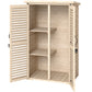Wooden Garden Shed, Outdoor Storage Shed with Waterproof Asphalt Roof, Shelves, Natural