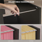 4 Drawer File Cabinet with Lock, Office Filing Cabinet, A4 Letter Size, Hanging File Folders, Black