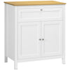Sideboard Buffet Cabinet with Drawer and Doors - White
