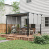 Metal Pergola, Outdoor Pergola with Retractable Canopy, for Garden, Patio, Backyard, Deck