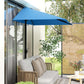 8ft Half Round Balcony Umbrella with 5 Ribs