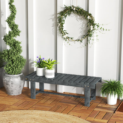43.25" Backless Fir Wood Garden Bench