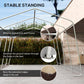 Portable Garage, Heavy Duty Carport Canopy with Ventilation Windows and Large Roll-up Door, Dark Grey