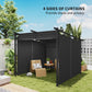Metal Retractable Pergola Canopy with Sidewalls, Outdoor Gazebo UPF30+ Sun Shade Shelter for Garden, Deck
