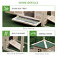 77" Chicken Coop Hen House Rabbit Hutch Poultry Cage Pen Outdoor Backyard with Nesting Box Run Natural