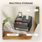 Floating Nightstand Set of 2, Wall Mounted Bedside Table with Drawer for Bedroom, Grey