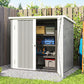 5' x 3' Metal Garden Storage Shed, Tool House with Double Doors for Backyard, Patio, Lawn
