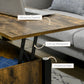 Lift Top Coffee Table, Modern Center Table with Storage Shelves and Hidden Compartment for Living Room, 41" L