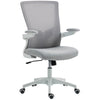 Ergonomic Office Chair with Lumbar Support and Flip-Up Arms - Grey
