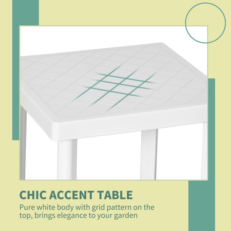 Plastic Square Garden Side Table